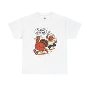 Funny Turkey Cardio Tee - Thanksgiving Gift, Unisex Cotton Shirt, Humor Tee, Fall Celebration Apparel, Holiday Humor T-Shirt
