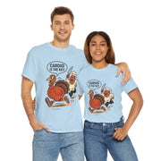Funny Turkey Cardio Tee - Thanksgiving Gift, Unisex Cotton Shirt, Humor Tee, Fall Celebration Apparel, Holiday Humor T-Shirt