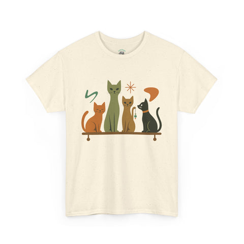 Whimsical Cat Graphic Tee, Fun Cat Lover Shirt, Cute Casual Wear, Gift for Cat Owners, Pet-Themed Apparel, Unisex Cat Tee