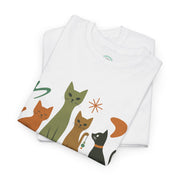 Whimsical Cat Graphic Tee, Fun Cat Lover Shirt, Cute Casual Wear, Gift for Cat Owners, Pet-Themed Apparel, Unisex Cat Tee
