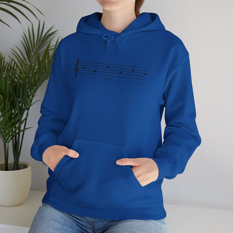 Musical Note Hoodie, Perfect Gift for Musicians, Unisex Sweatshirt, Music Lover Apparel, Cozy for Concerts, Note Design