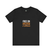 Sunday Approved Unisex Jersey Tee, Casual Weekend Shirt, Gift for Friends, Relaxed Fit Tee, Simple Graphic T-Shirt