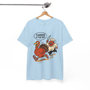 Funny Turkey Cardio Tee - Thanksgiving Gift, Unisex Cotton Shirt, Humor Tee, Fall Celebration Apparel, Holiday Humor T-Shirt