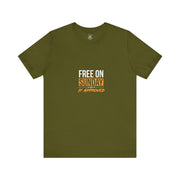 Sunday Approved Unisex Jersey Tee, Casual Weekend Shirt, Gift for Friends, Relaxed Fit Tee, Simple Graphic T-Shirt
