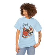 Funny Turkey Cardio Tee - Thanksgiving Gift, Unisex Cotton Shirt, Humor Tee, Fall Celebration Apparel, Holiday Humor T-Shirt