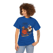 Funny Turkey Cardio Tee - Thanksgiving Gift, Unisex Cotton Shirt, Humor Tee, Fall Celebration Apparel, Holiday Humor T-Shirt