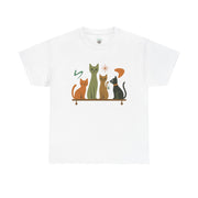 Whimsical Cat Graphic Tee, Fun Cat Lover Shirt, Cute Casual Wear, Gift for Cat Owners, Pet-Themed Apparel, Unisex Cat Tee