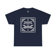 Graphic Dragonfly Insect Celtic Style Tee, Unisex Heavy Cotton T-Shirt, Bug Lover Gift, Nature Inspired Shirt, Unique Entomology Top, Insect