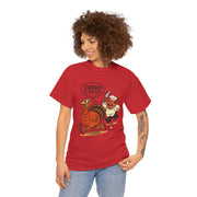 Funny Turkey Cardio Tee - Thanksgiving Gift, Unisex Cotton Shirt, Humor Tee, Fall Celebration Apparel, Holiday Humor T-Shirt